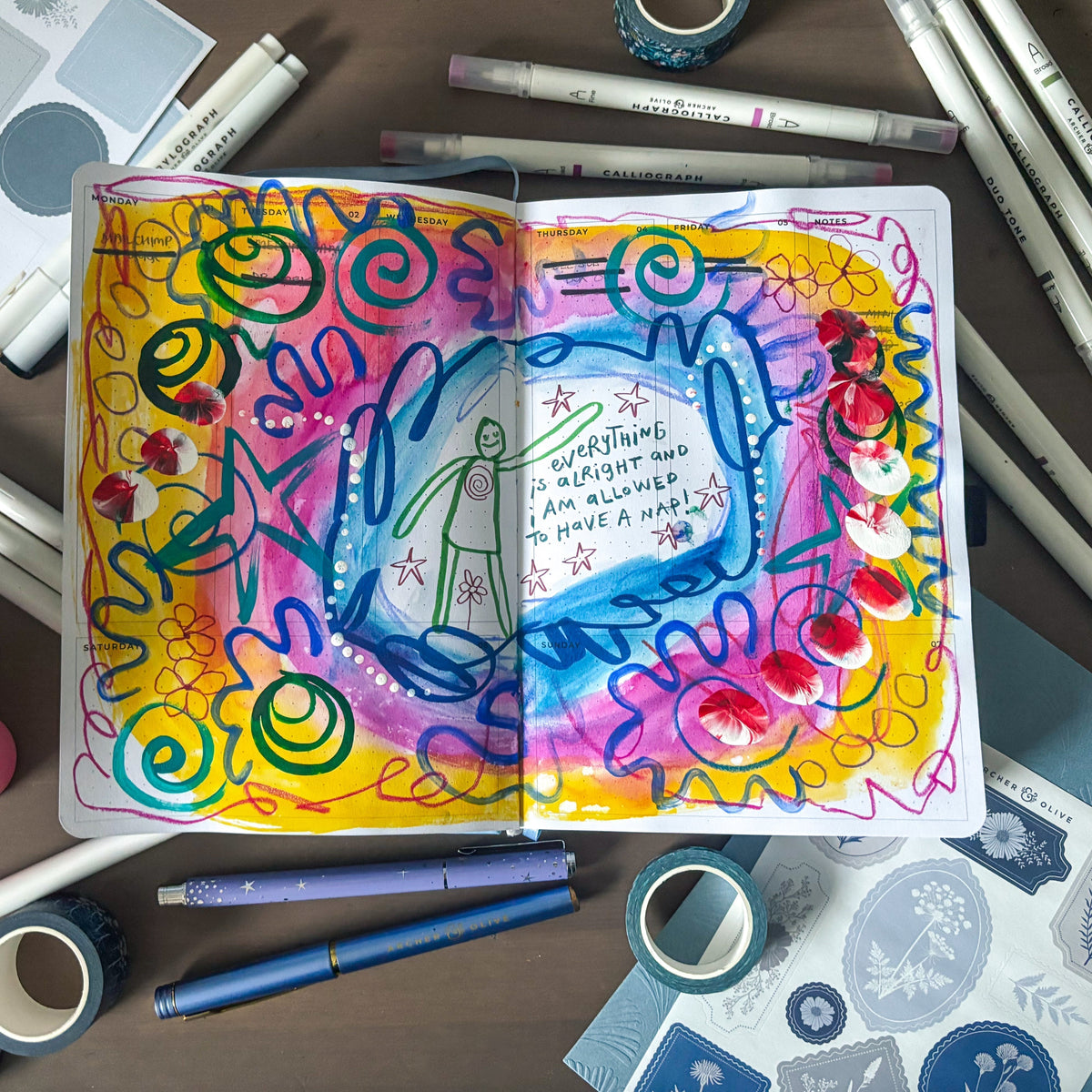 How I Use Hidden Journaling In My Planner