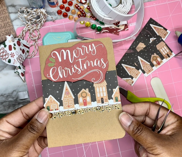 Easy Homemade Christmas Card Tutorial