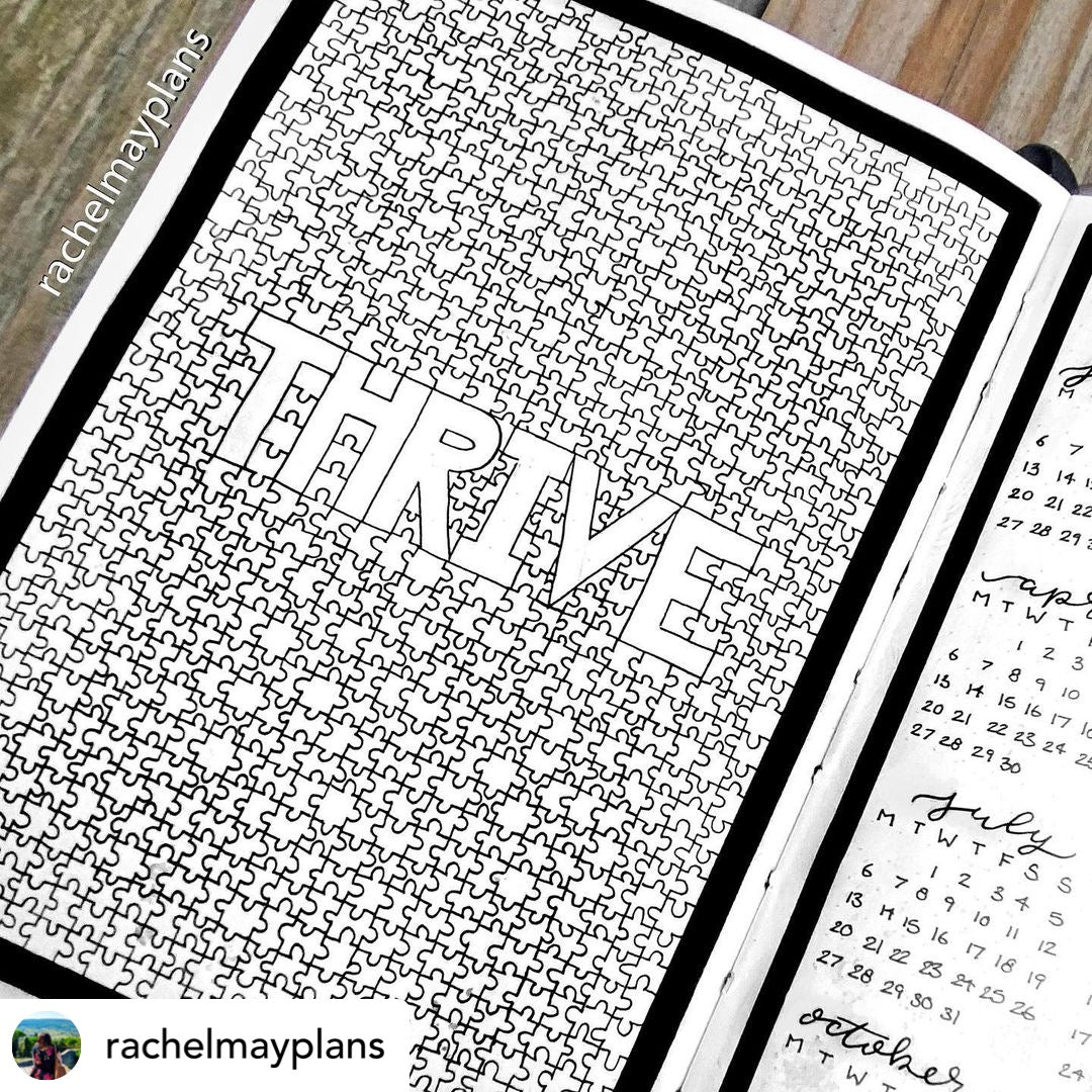 Creating A Word Of The Year Spread In Your Bullet Journal
