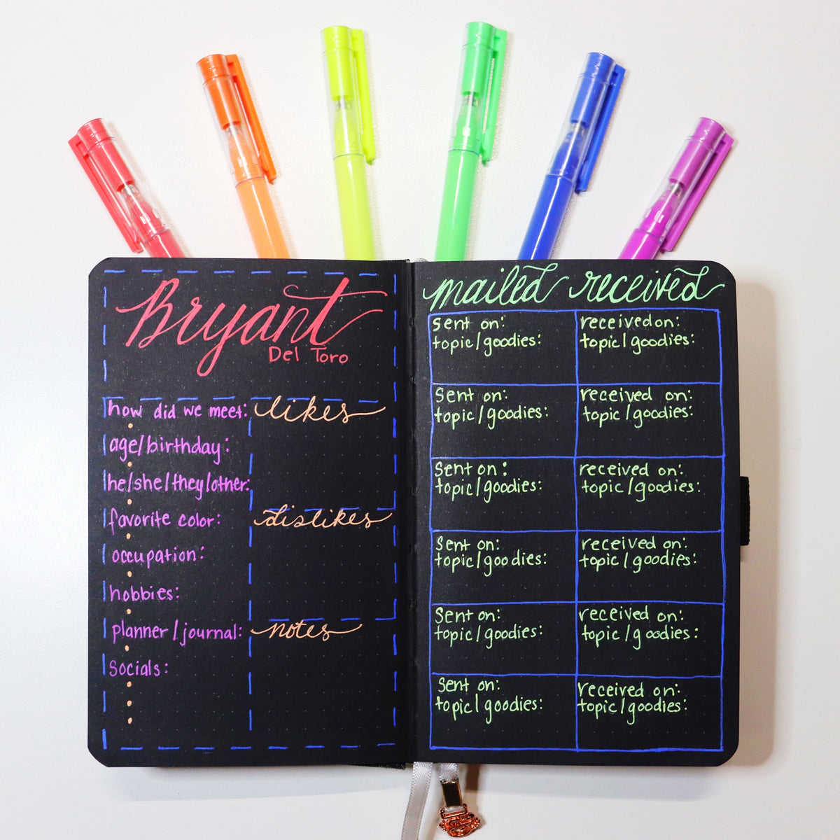How To Create A Pen Pal Tracker In A Pocket Notebook