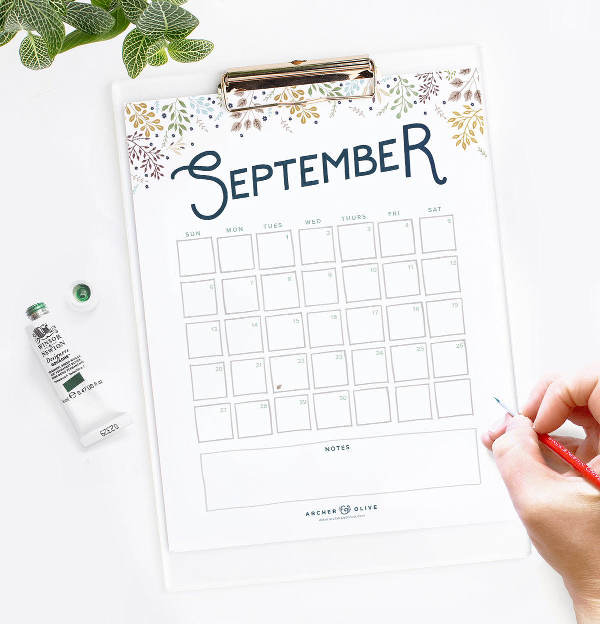 September 2021 Calendar Printable
