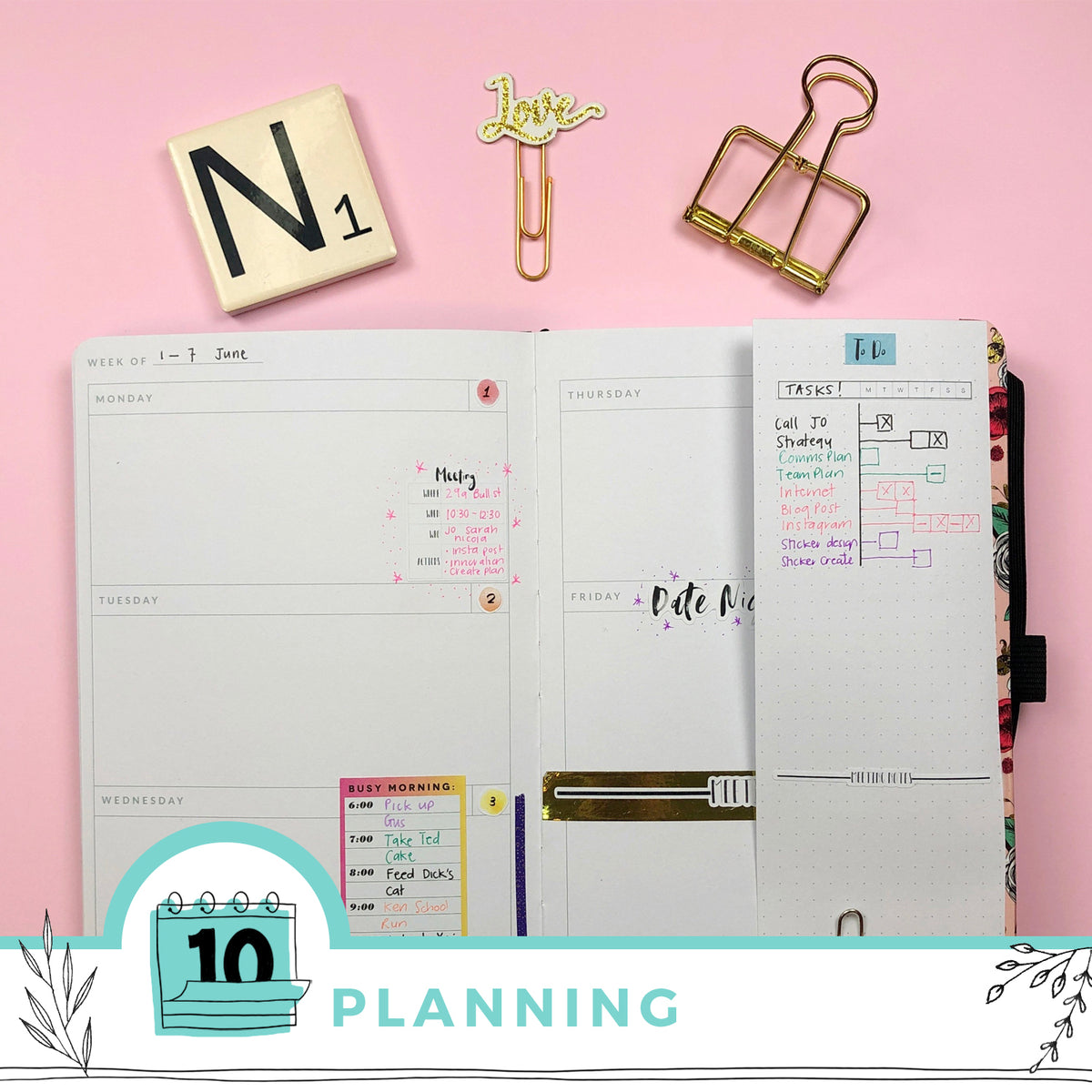 6 Creative ways to use your Undated Planner for Project Management