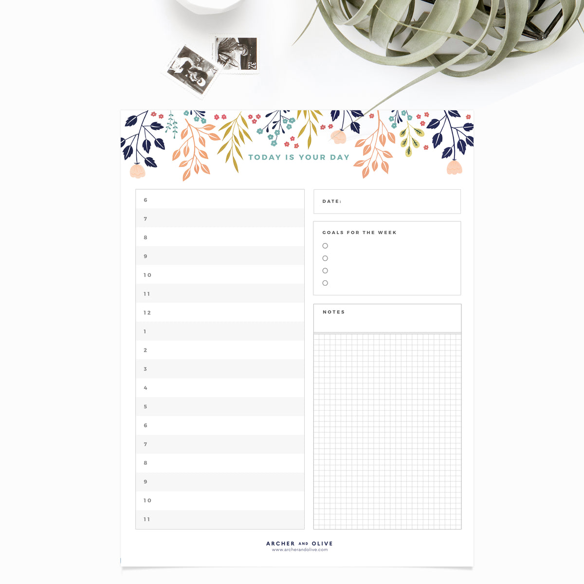 Freebie Friday - Today is Your Day | Day Planner