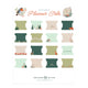 Fox in Winter Woods Printable Planner Tabs - Archer and Olive