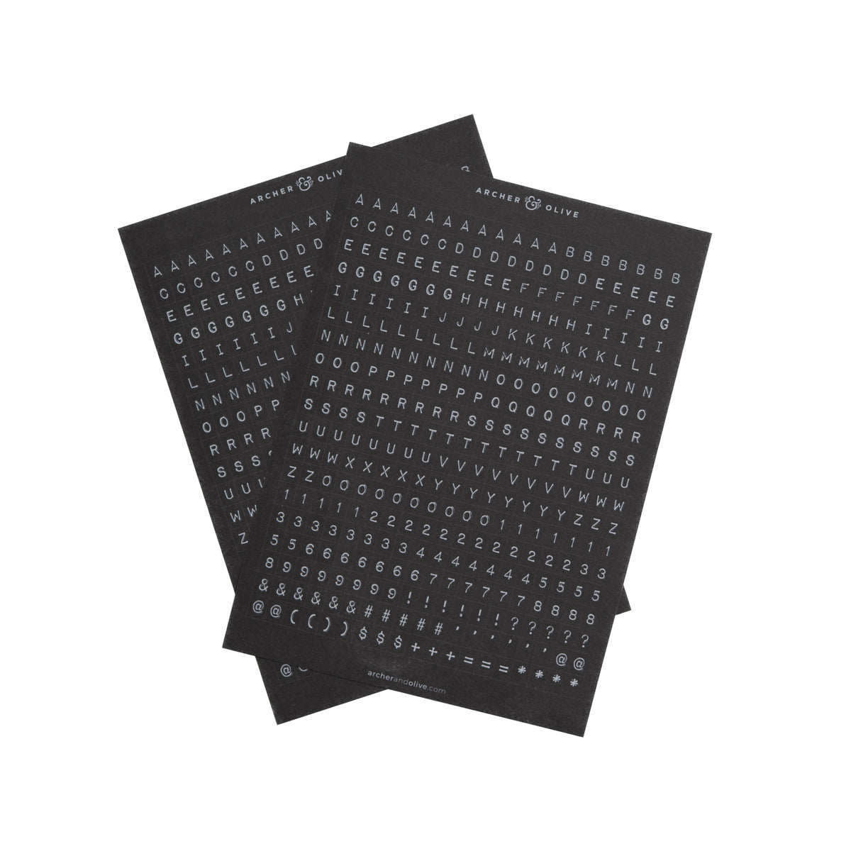 Ink & Type Alpha Sticker Set - Archer and Olive