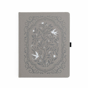 Songbird in Warm Gray Dot Grid Notebook - Archer and Olive