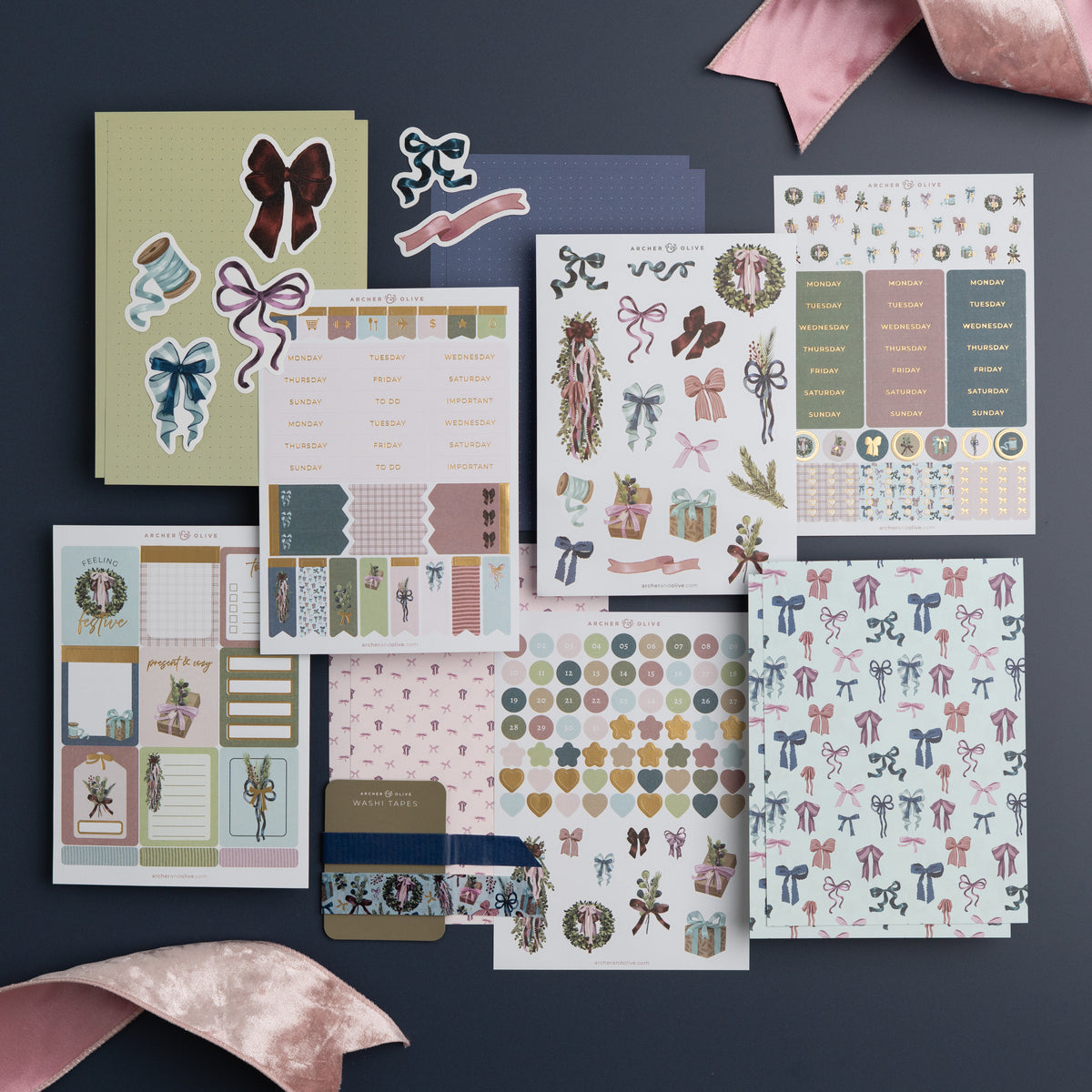 December 2025 Kit: Bows & Boughs - Archer and Olive