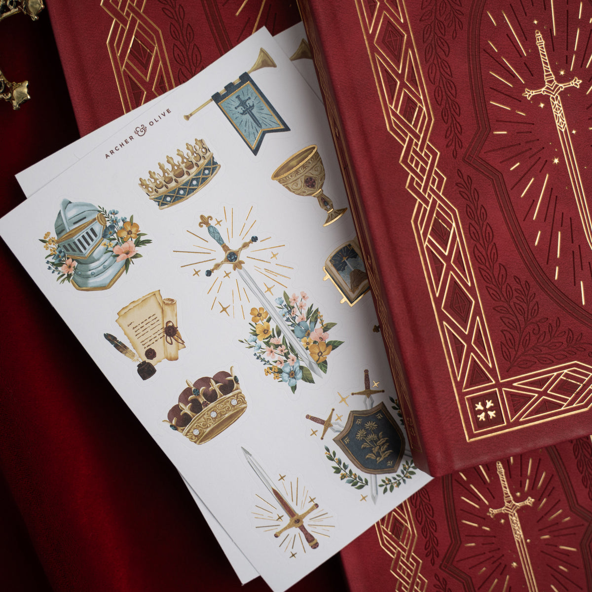 Stickers: Knight's Sword - Archer and Olive