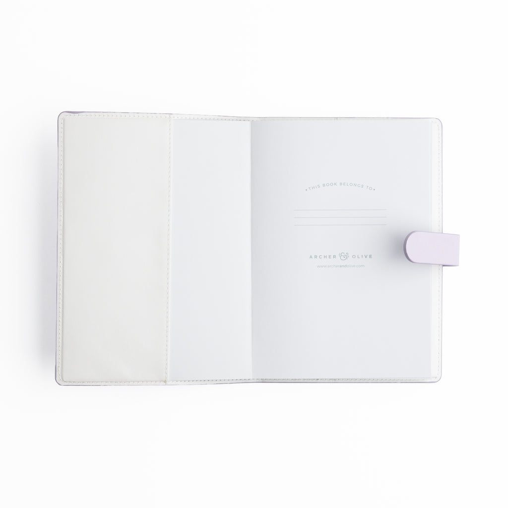 A5 Everyday Deluxe System: Vintage Library  in Lilac - Archer and Olive