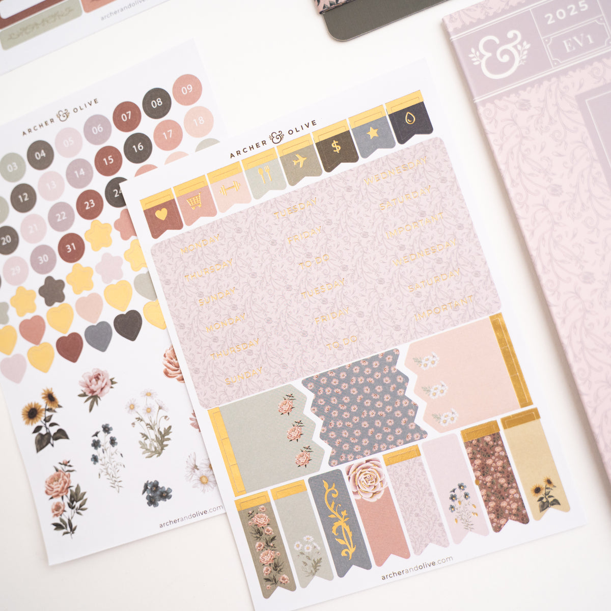 Antique Floral Everyday Theme Kit - Archer and Olive