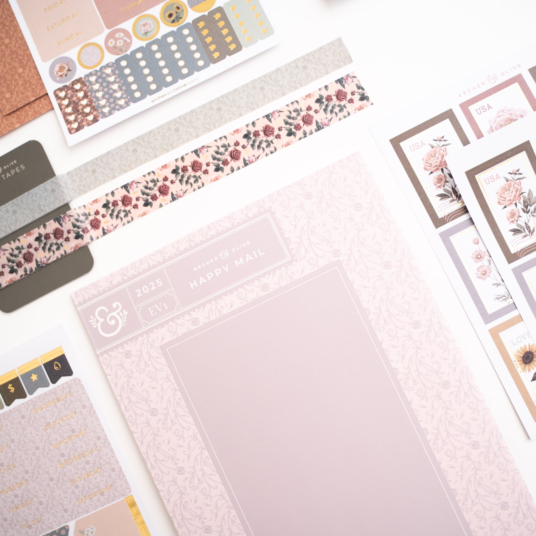 Antique Floral Everyday Theme Kit - Archer and Olive