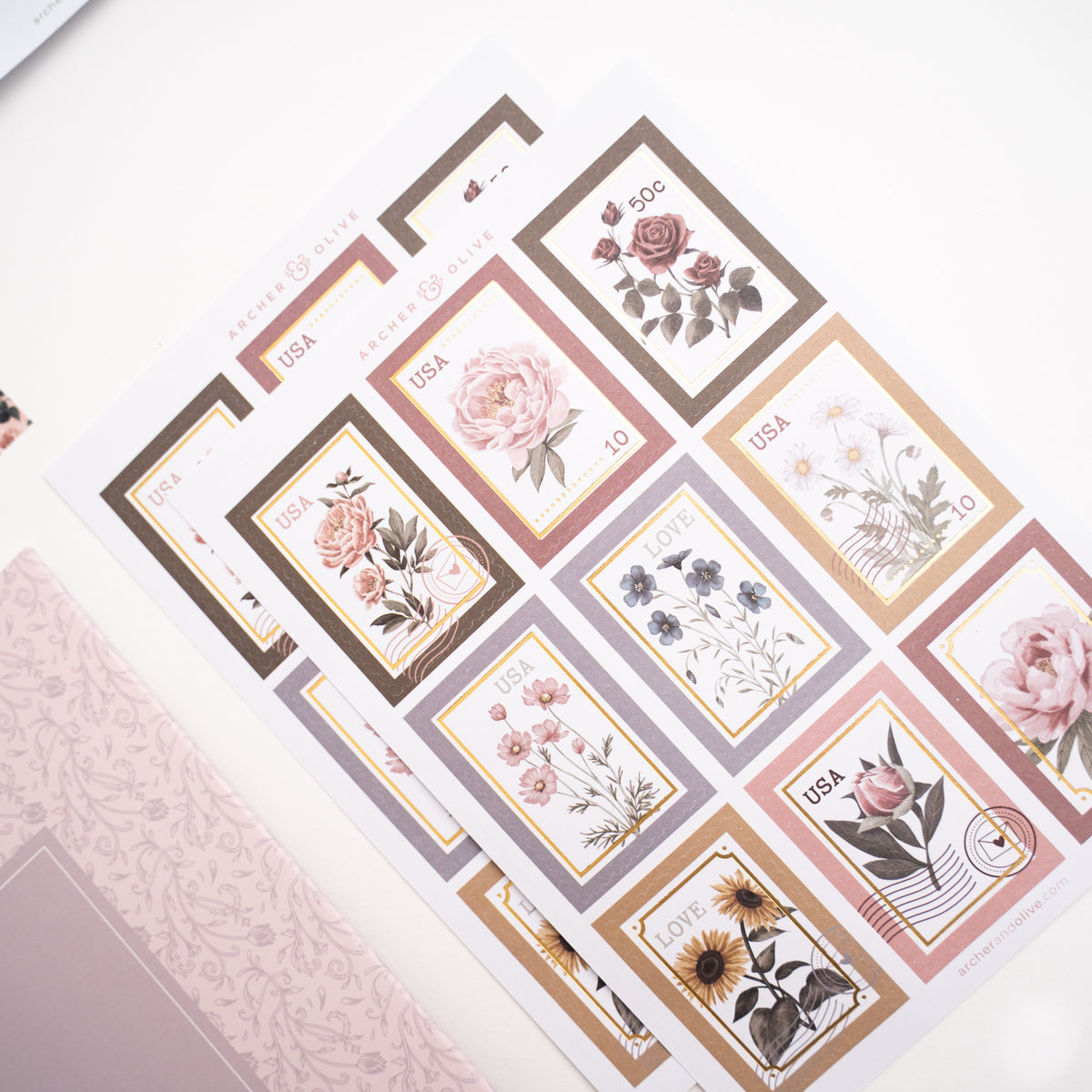 Antique Floral Everyday Theme Kit - Archer and Olive