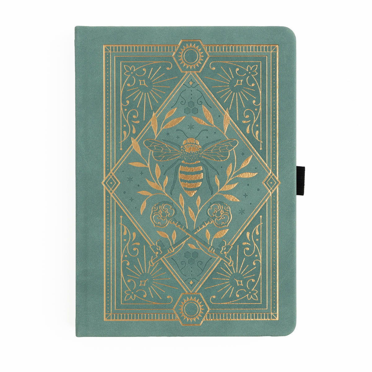 Keeper of the Bees in Soft Teal: Notebook - Archer and Olive