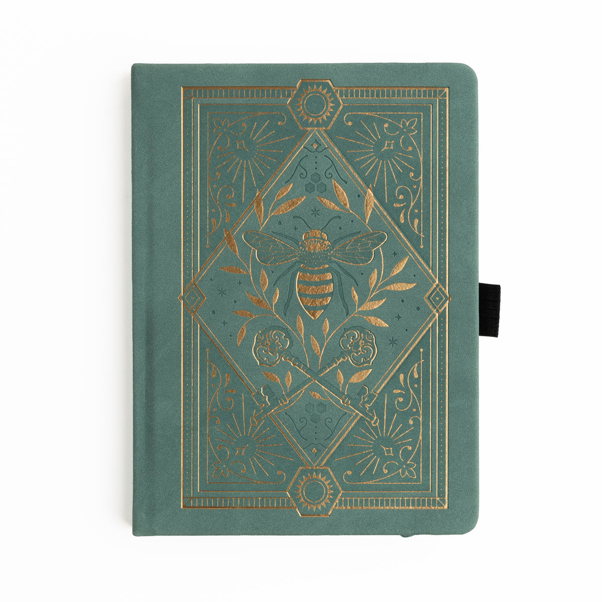 Keeper of the Bees in Soft Teal: Notebook - Archer and Olive