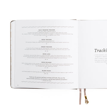 Open book with text on a white background