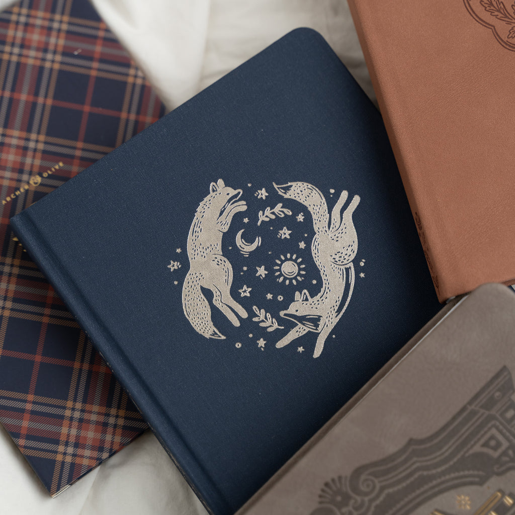 Forest Foxes Dot Grid Notebook - Archer and Olive