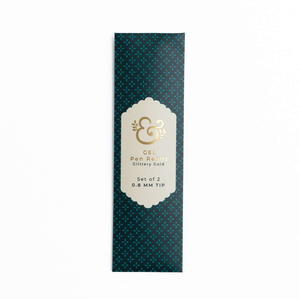 Glittery Gold Gel Pen Refills .8mm | Set of 2 - Archer and Olive