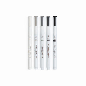 Grayscale Acrylographs | Set of 5 - Archer and Olive
