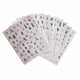 2-page letter sticker collection on uncoated matte paper. Wide font variety.
