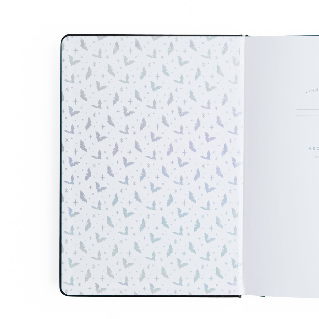 Cute Bat Dot Grid Notebook - Archer and Olive