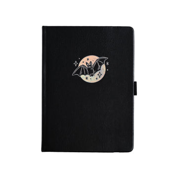 Cute Bat Dot Grid Notebook - Archer and Olive