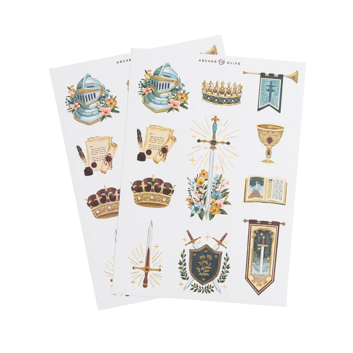 Stickers: Knight's Sword - Archer and Olive