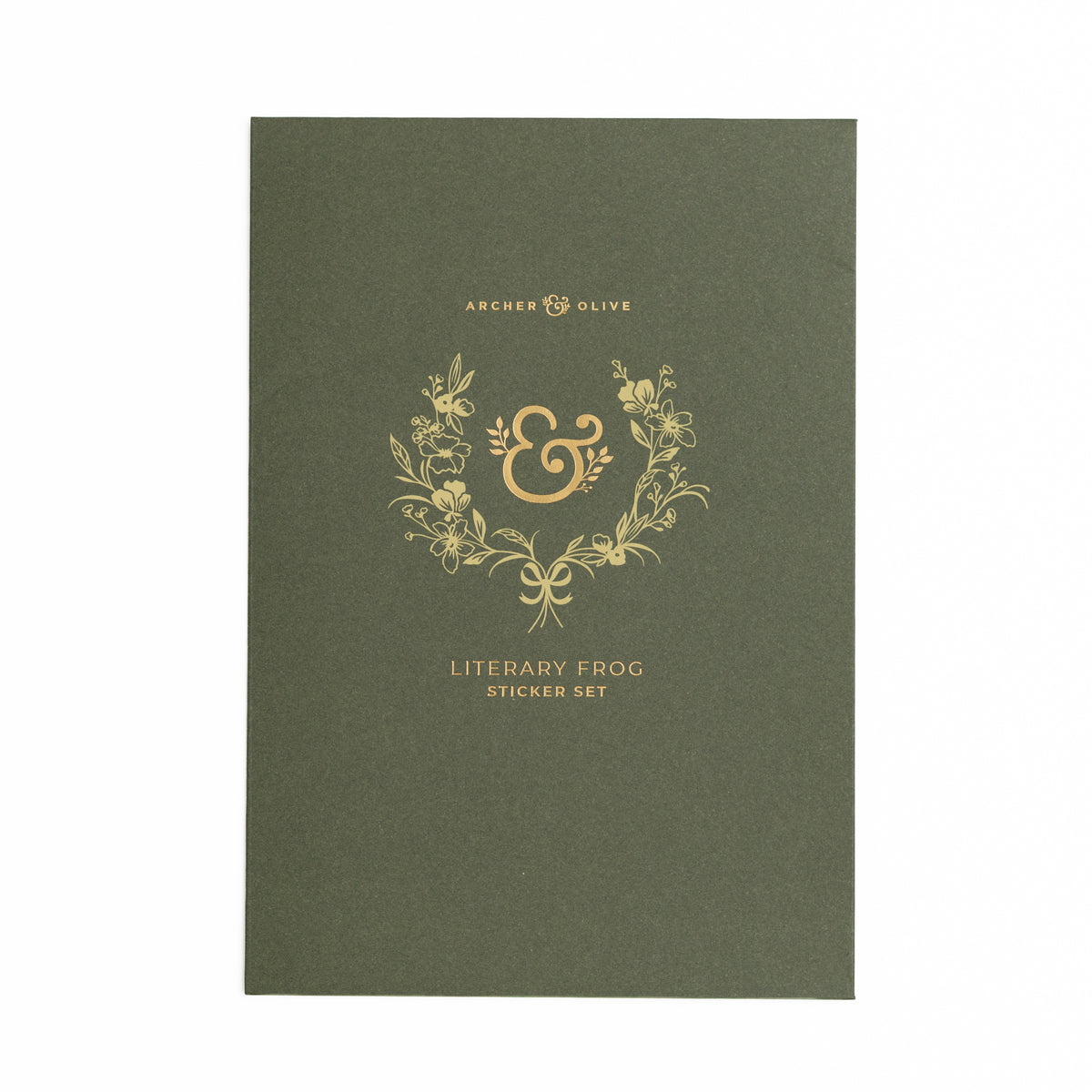 Stickers:  Literary Frog - Archer and Olive