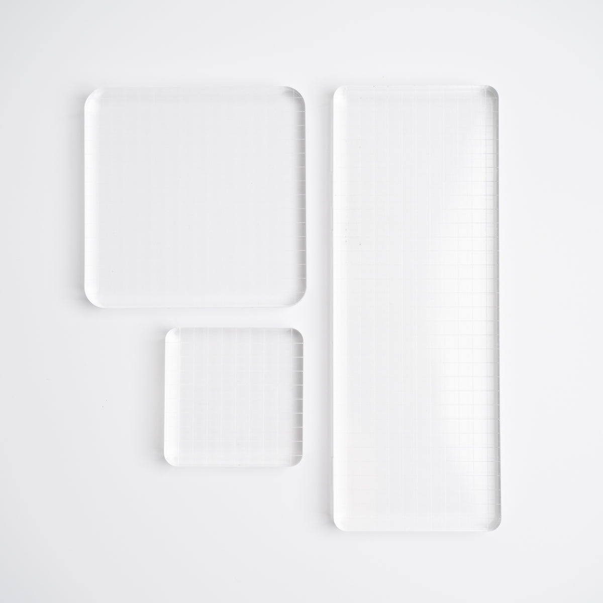 Acrylic Stamping Block Set of 3 - Archer and Olive