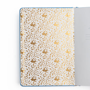 Songbird in Warm Gray Dot Grid Notebook - Archer and Olive