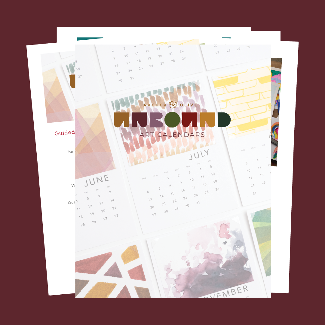 UNBOUND Advent Art Calendars eCourse - Archer and Olive