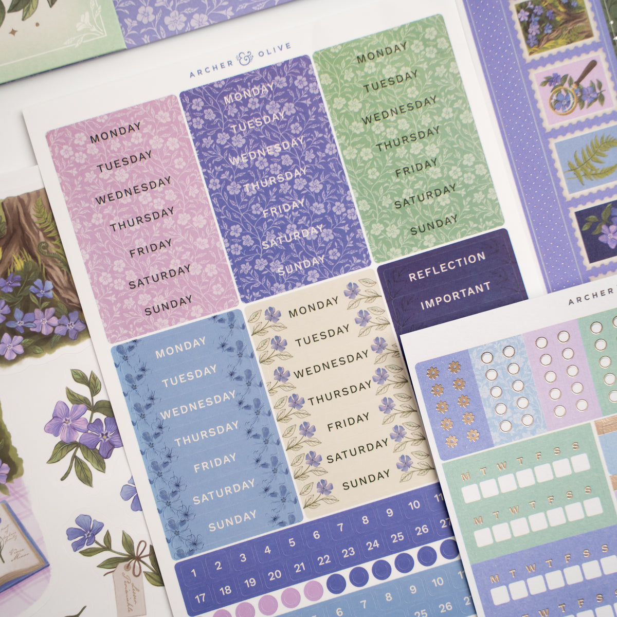 Wild Periwinkle Themed Kit - Archer and Olive