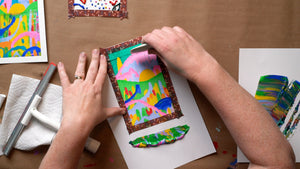 UNBOUND Abstract Scrape Art: Digital eCourse - Archer and Olive