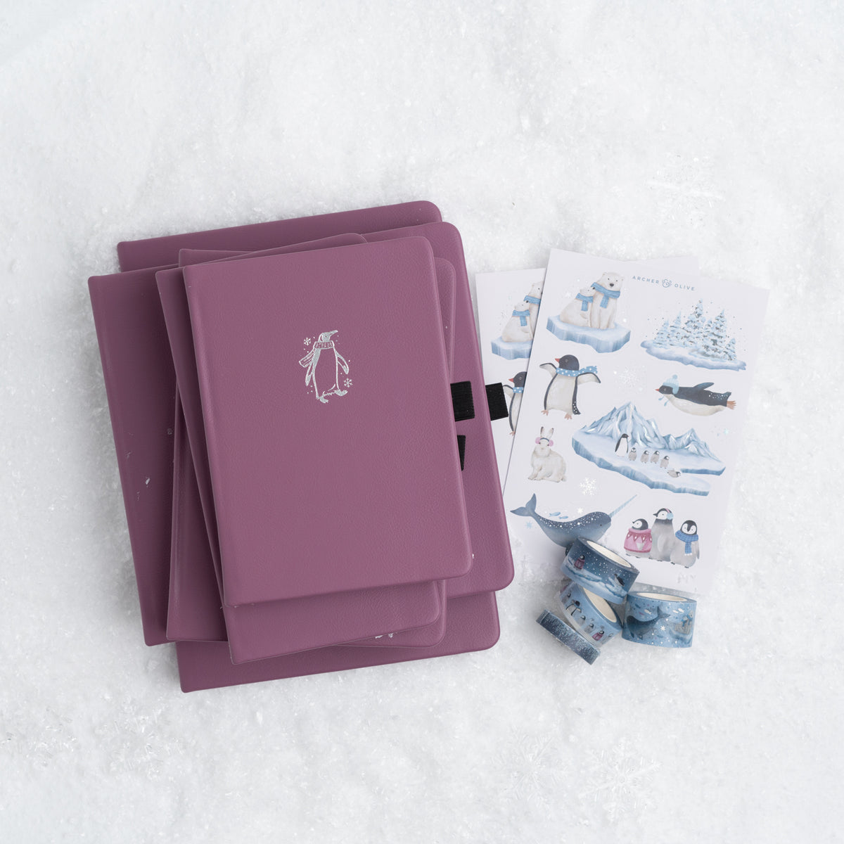B6 Polar Penguin: Dot Grid Notebook - Archer and Olive